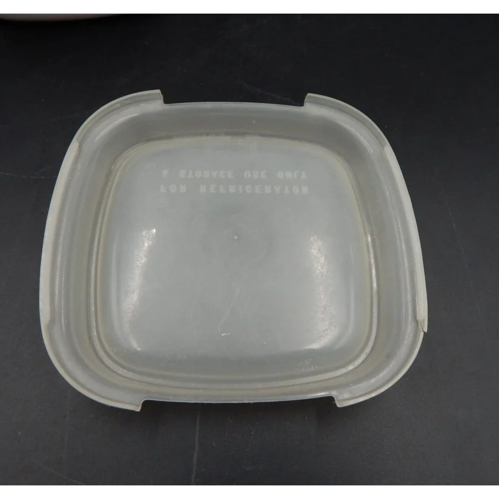 Corning Ware P-43-B White Casserole Dish Plastic Storage Lid 700 ML